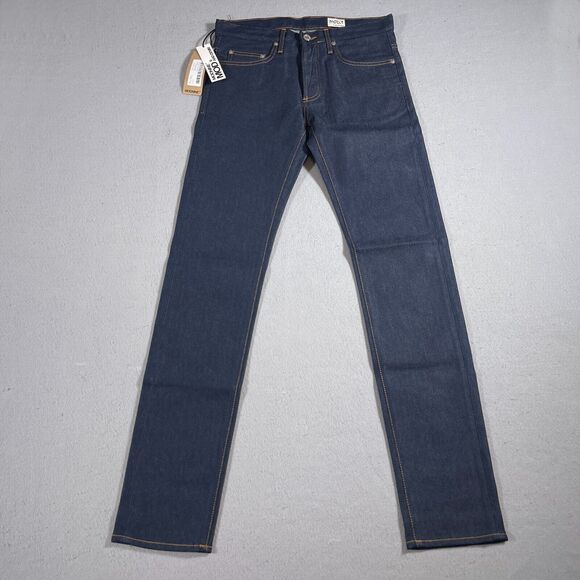 Mod9 Jeans Women 30 Raw Denim Straight Leg Mif Rise Button Fly NWT - Picture 1 of 13